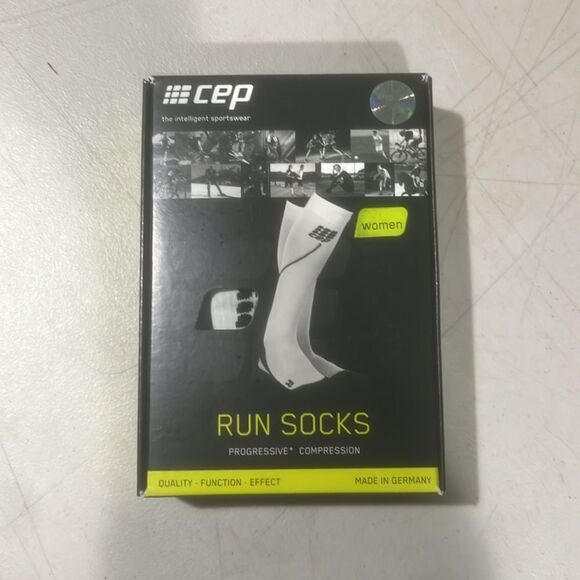 CEP Compression Socks Womens White Black Progressive + 2.0 size ll (small) - Picture 2 of 3